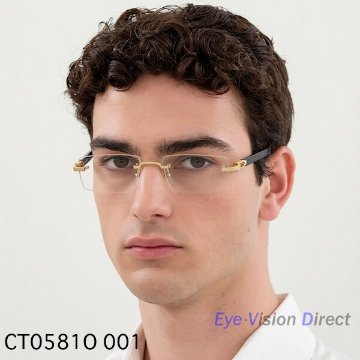 シグネチャー C ドゥ カルティエ 眼鏡フレーム CT0581O 001の画像