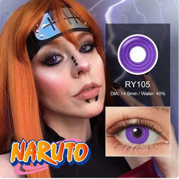 Rinnegan 忍者ナルト 輪廻眼 2枚セットの画像