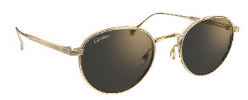 C ドゥ カルティエ シグネチャー サングラス CT0626S 001/006 チタンの画像
