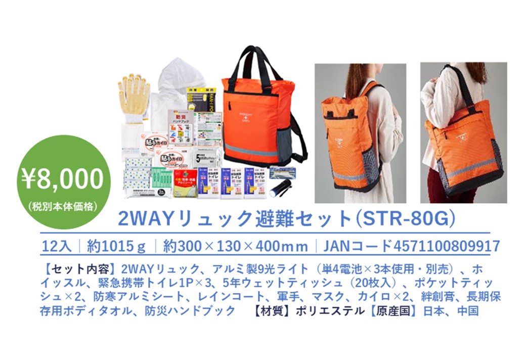 携帯用避難セットの画像