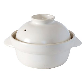 遠赤外線 鉛不使用 森修焼 味鍋 1200ml 2合炊き ガス直火用の画像