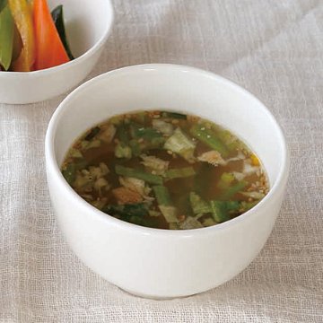 遠赤外線で料理が美味しくなる食器 鉛不使用 森修焼 汁わん 白の画像