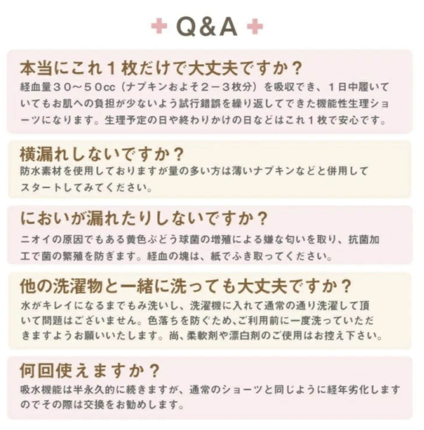 【LAQREE 吸水ショーツ】　シームレスタイプの画像
