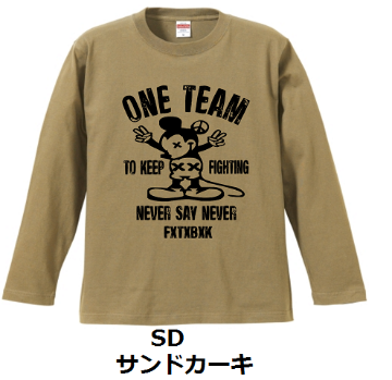 ONE TEAM x FTBKコラボ支援LONG SLEEVEの画像