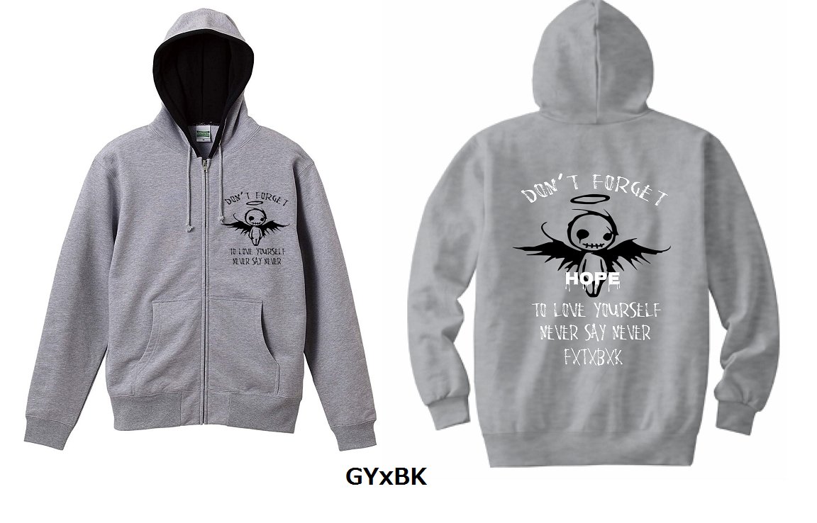 Don’t forget to love yourself ZIP PARKA　Ｂの画像