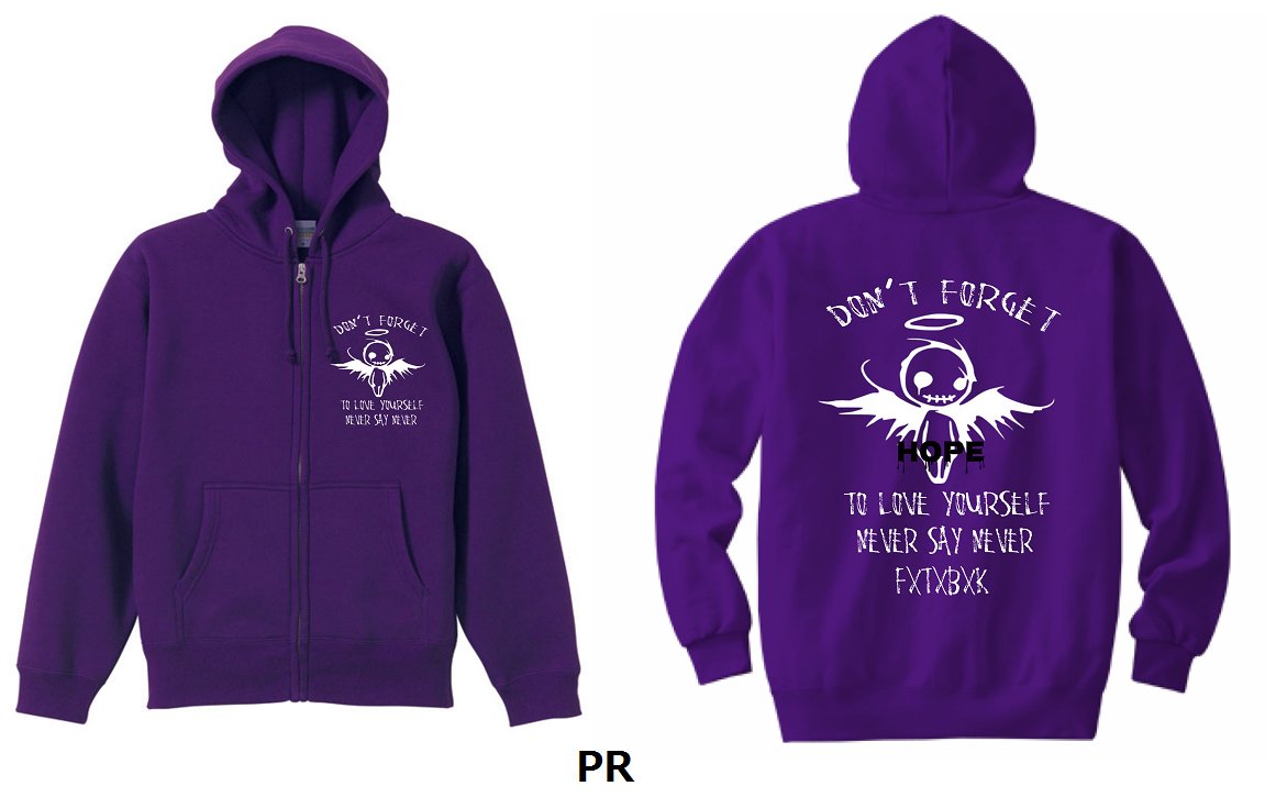 Don’t forget to love yourself ZIP PARKA　Ｂの画像
