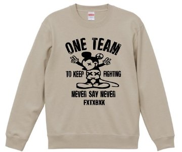 ONE TEAM x FTBKコラボ支援SWEATの画像
