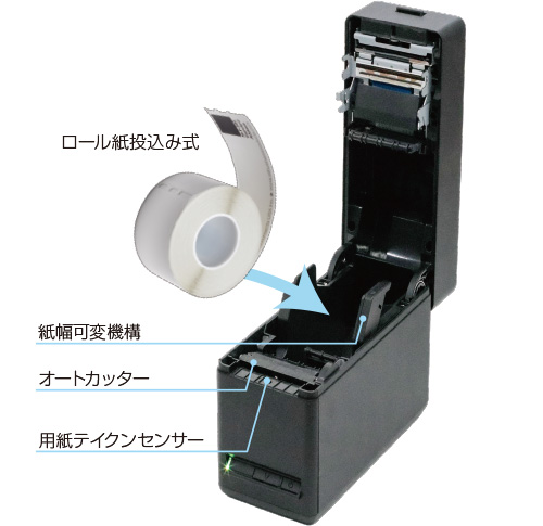 セイコーインスツル　SLP721R用感熱紙　W40XH28mmの画像
