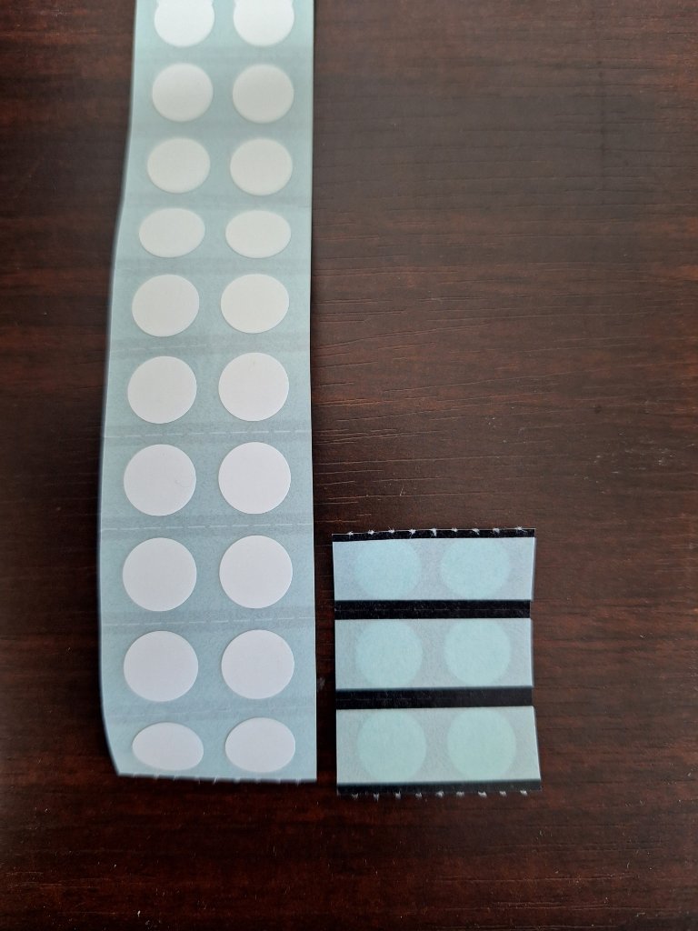 丸ラベル　10φ　横2面　マイクロチューブ天蓋用ラベルの画像