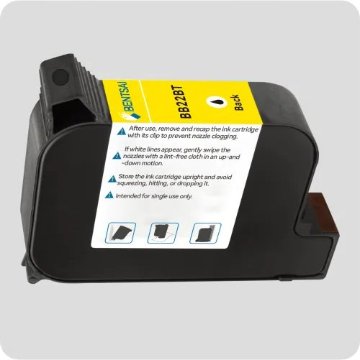 BB22BT-880(BB22Bの後継インク） 黒インク 速乾性　12.5mm ハンディインクジェットプリンタ― BT-6205B,BT-HH6105B2,B10用　の画像