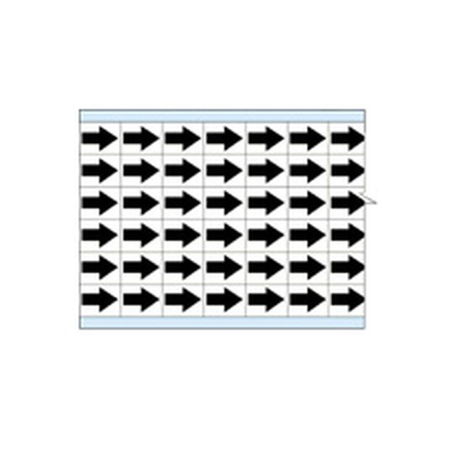 故障指示ラベル EIA-3025-WT(25CDS/BX) 　白地に黒矢印  (f493319)画像