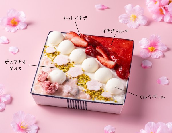 さくらとイチゴミルクのジェラートBOX【予約販売3/1～】の画像