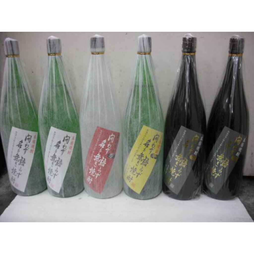 問わず語らず名も無き焼酎 1.8L （白/赤/黄/黒） ４種６本セットの画像