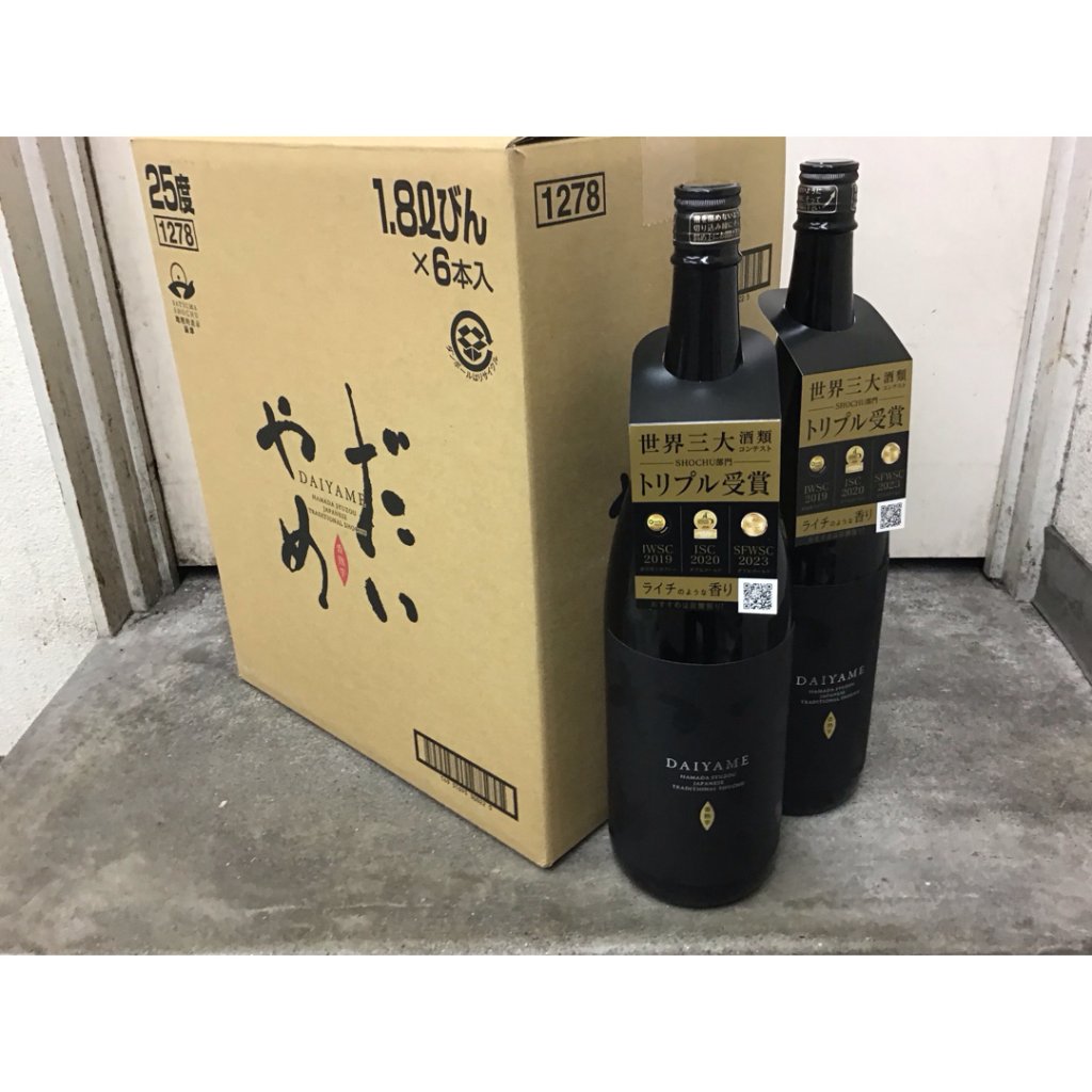 【濱田酒造】 だいやめ - DAIYAME-　１．８L　 １ケース（６本入）の画像