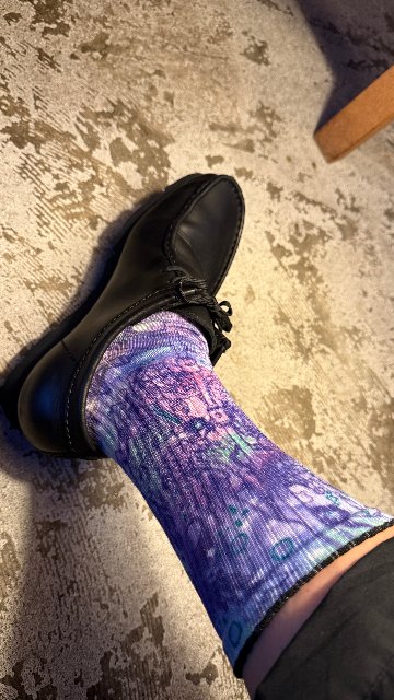 ＜GGI EGING CLUB × junyers SOX＞ PILE SOCKS 新色 パープルの画像