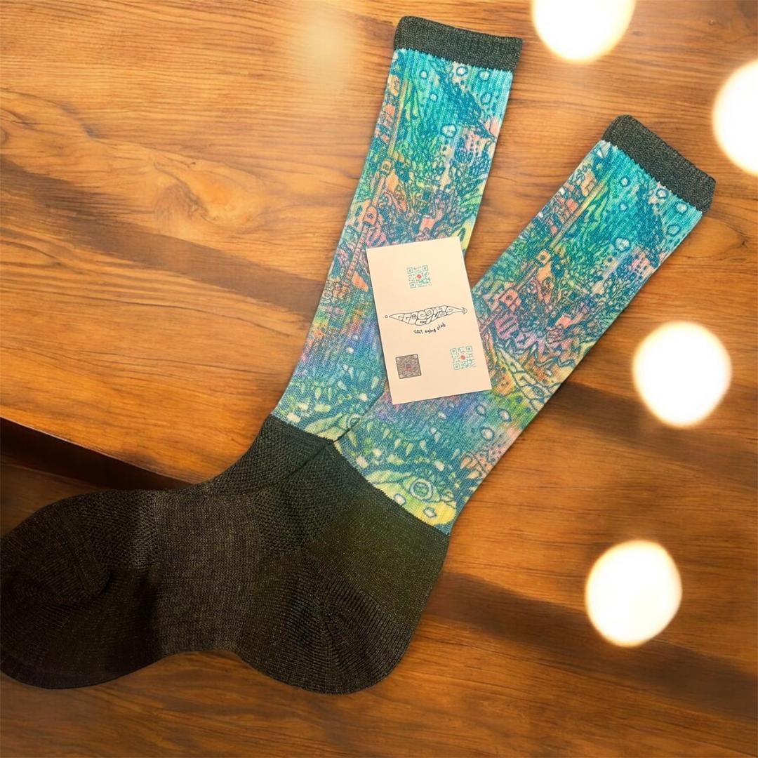 ＜GGI EGING CLUB × junyers SOX＞ MERINO WOOL SOCKS の画像