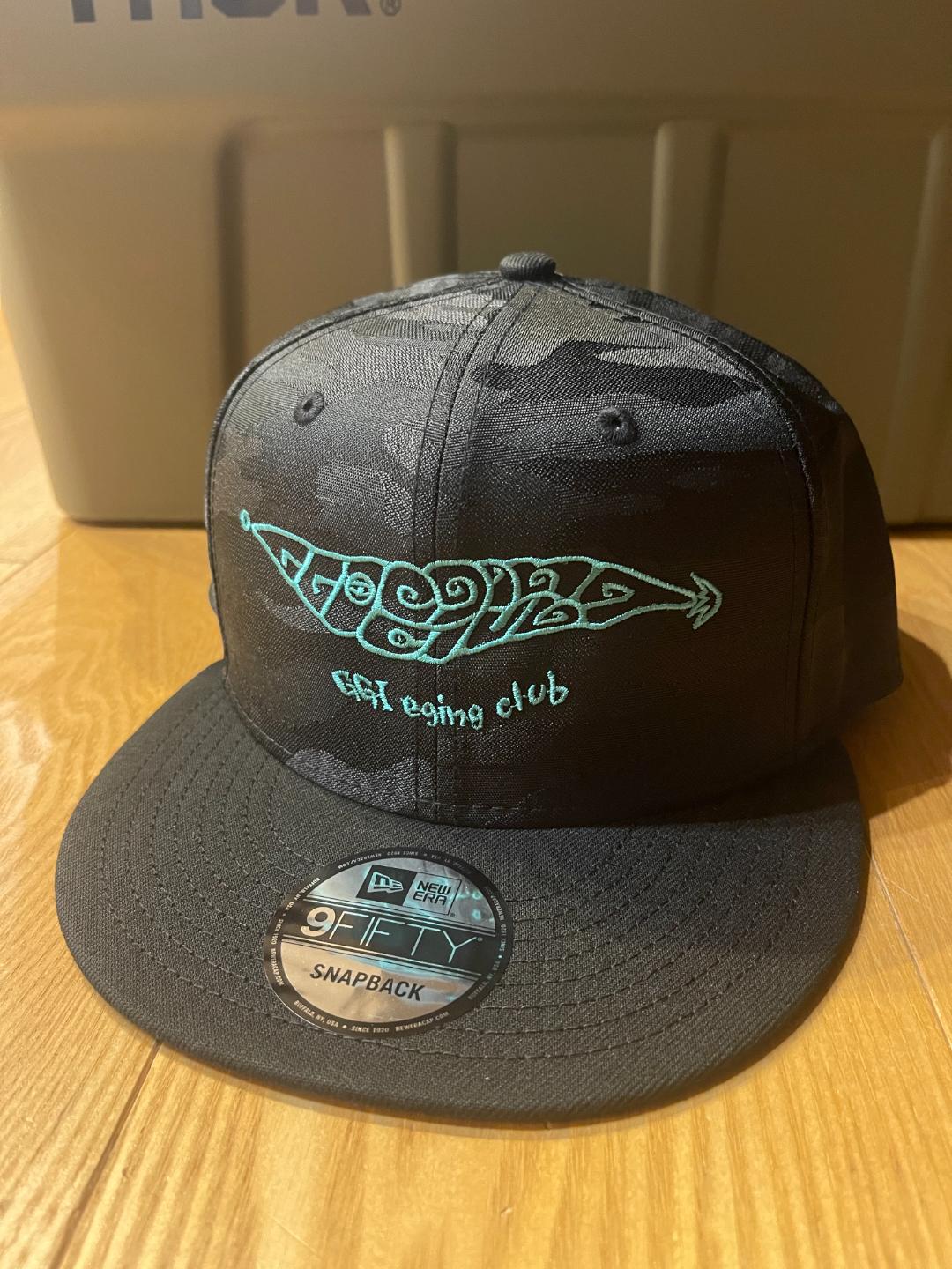 ＜GGI EGING CLUB × NEW ERA 9FIFTY CAP＞ BLACK CAMO×Tiffany blue　★初回ステッカーおまけ付★の画像