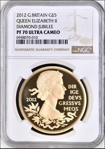 イギリス2012年ダイヤモンドジュビリー NGC PF70 UCAMの画像