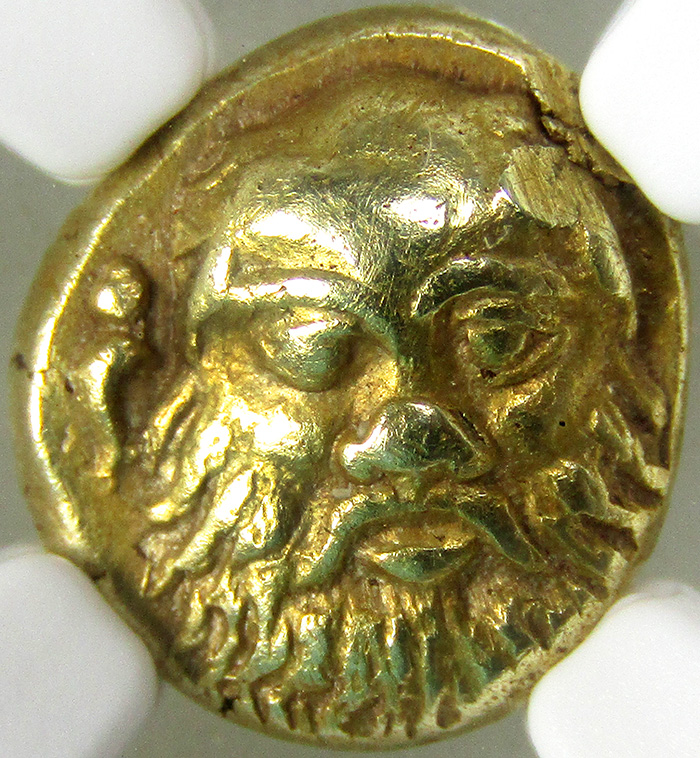 イオニア ポカイア紀元前521-478年エレクトロンヘクテAU 5/5 3/5Fine Style Scurの画像