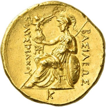 トラキア紀元前323-28年スターテル金貨MS 4/5 4/5画像