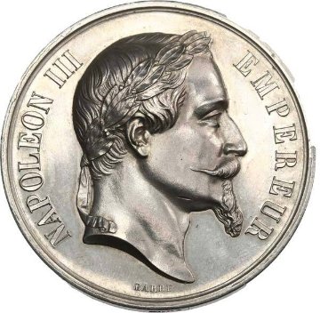 フランス1866年ナポレオン銀メダル＃2画像