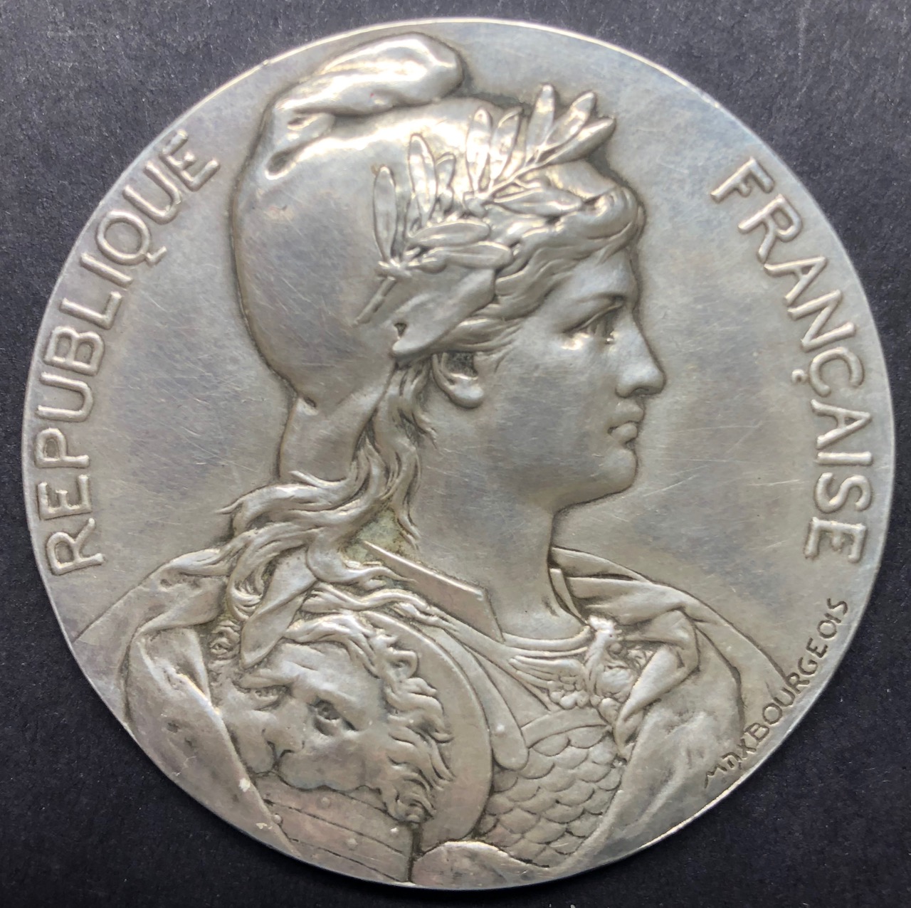 フランス共和国1898年銀メダル画像