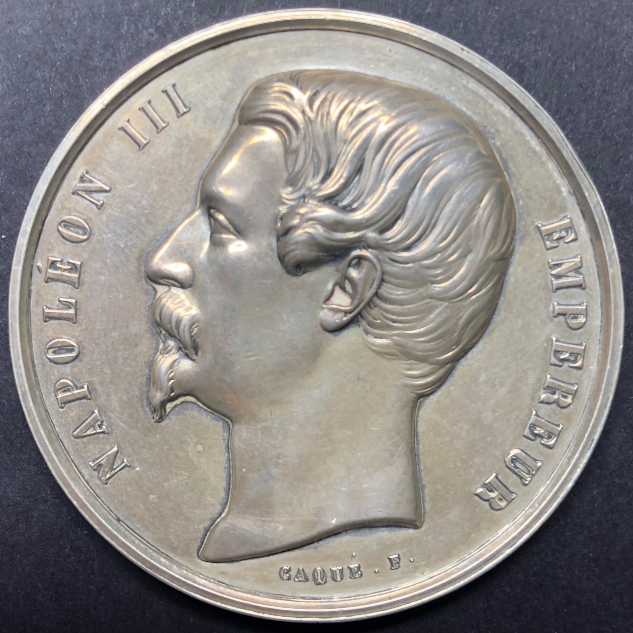 フランス1854年ナポレオン3世銀メダル＃2画像
