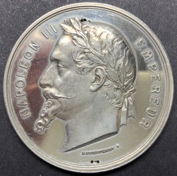 フランスナポレオン3世万博銀メダル画像