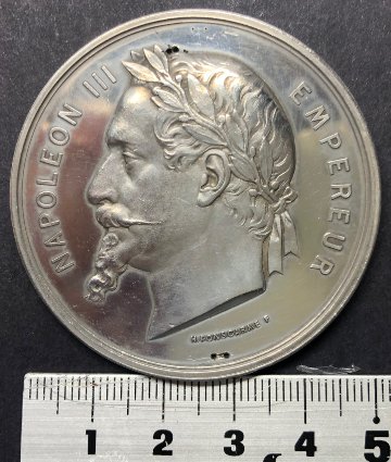 フランスナポレオン3世万博銀メダル画像