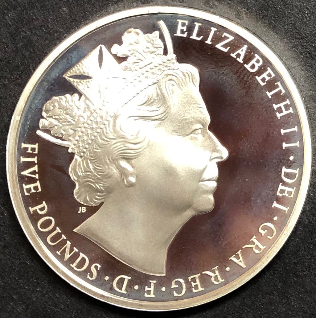 イギリス2015年最長在位5ポンド銀貨 / 箱証明書付 ①画像