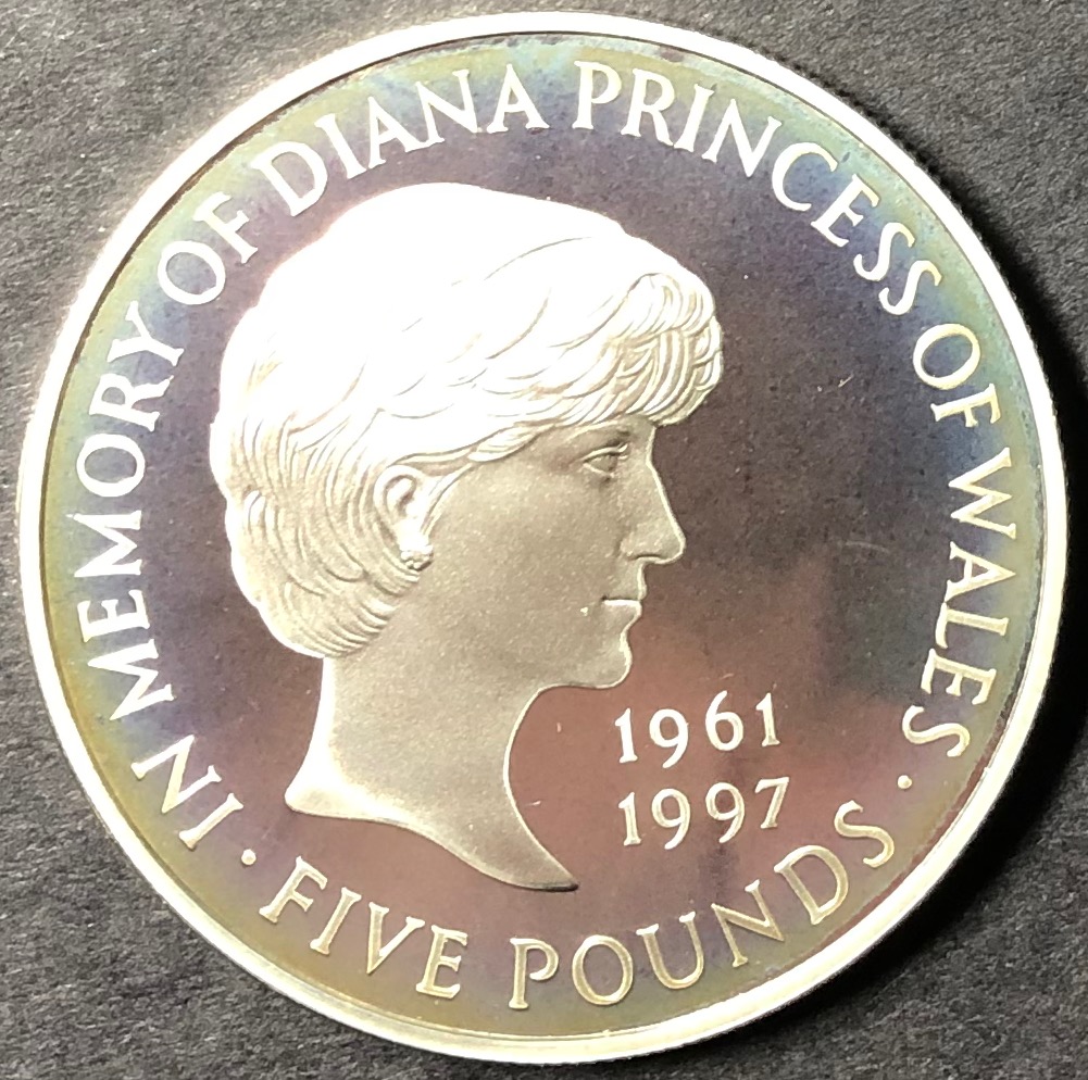 イギリス1999年ダイアナ5ポンド銀貨 / 箱証明書付⑥画像