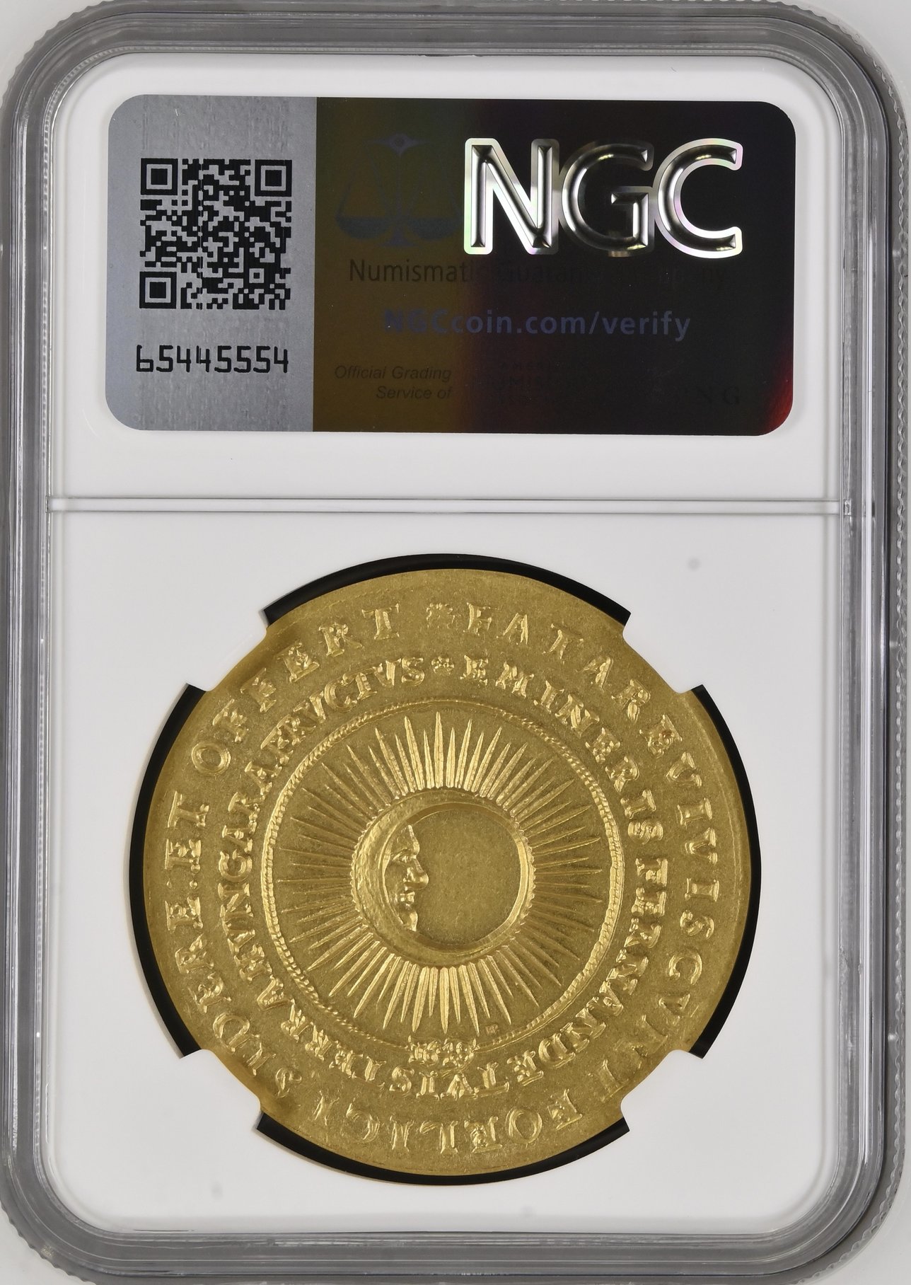 売約ずみ ハンガリー1648/2022年 Sun＆Moon リストライク10ダカット金メダル NGC MS68の画像