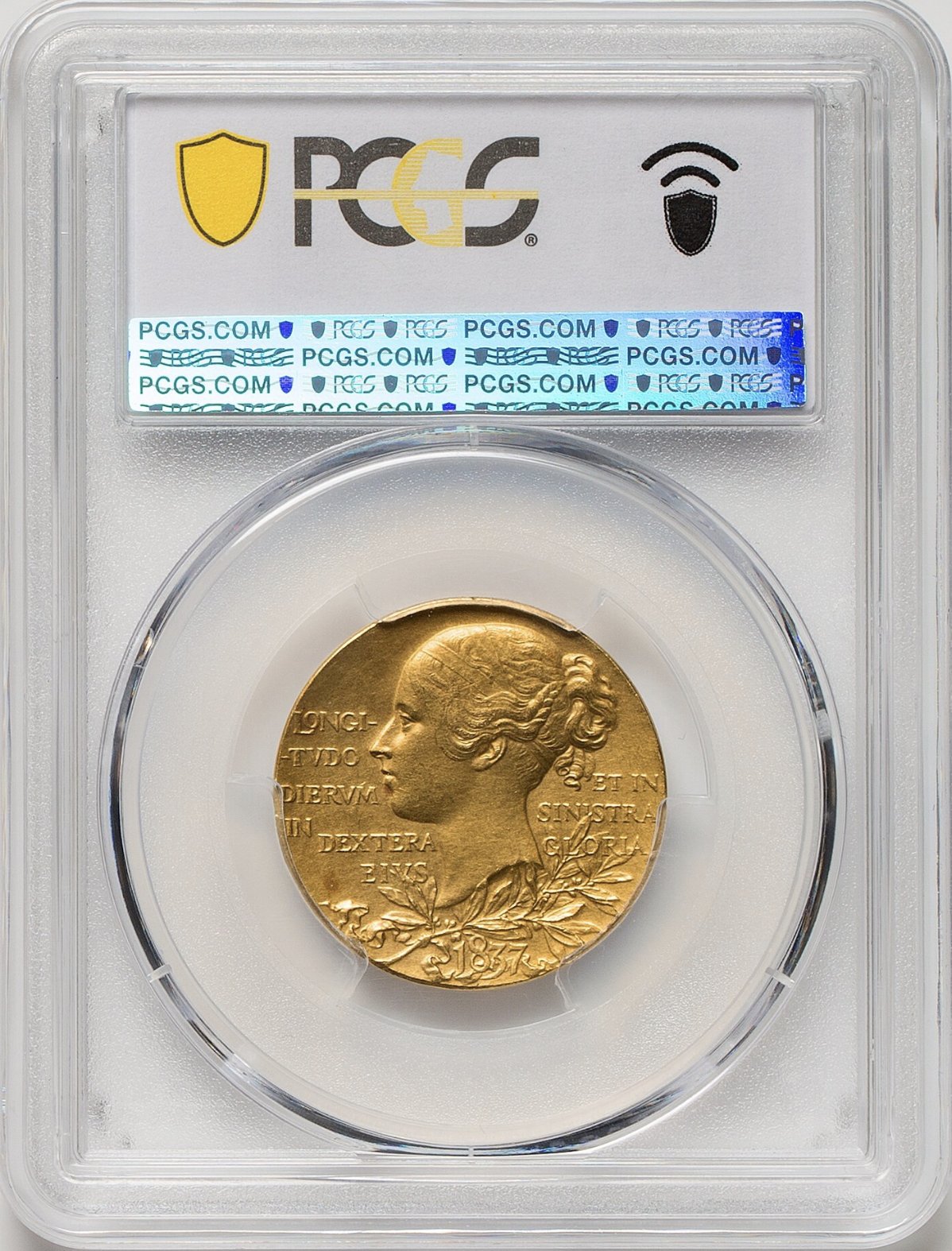 イギリス1897年ヴィクトリアゴールデンジュビリー金メダルPCGS SP61の画像