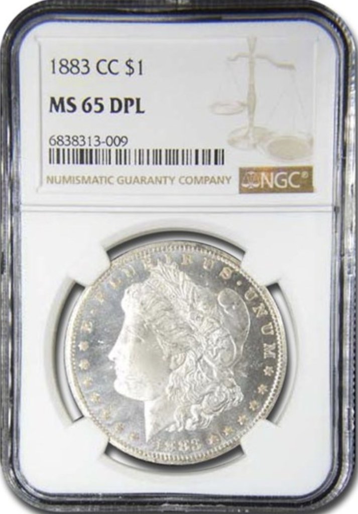 アメリカ1883年カーソンシティ PCGS MS65 DMPLの画像