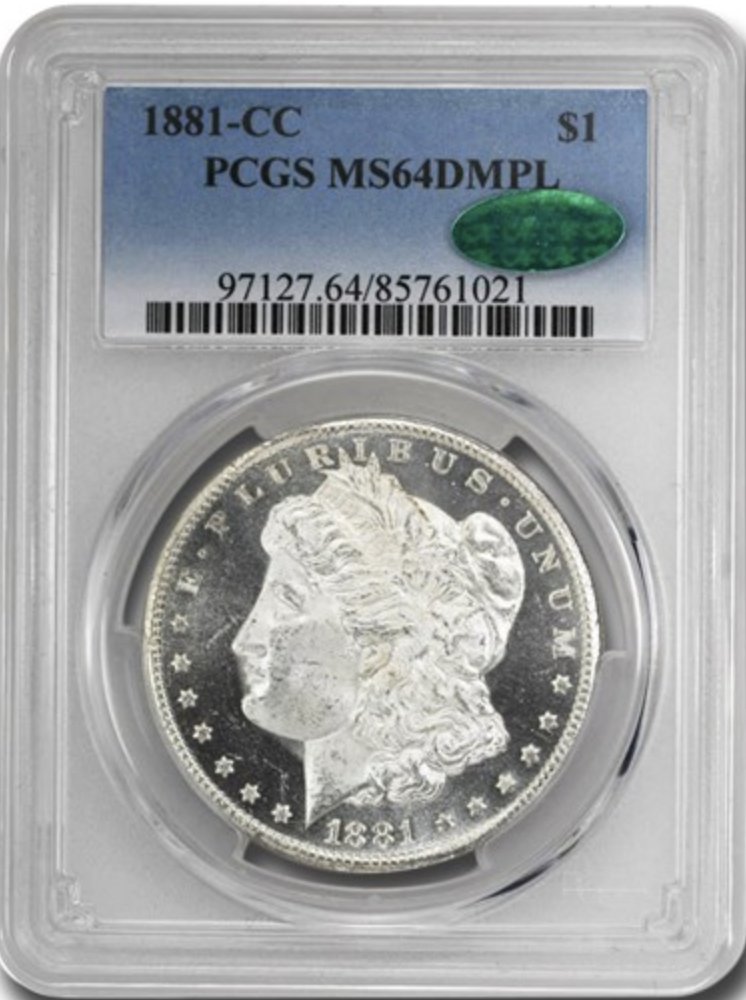 アメリカ1881年カーソンシティ PCGS MS64 DMPLの画像