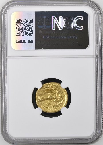 古代ギリシャ アレクサンダー スターテル金貨 NGC AU 5/5 4/5の画像