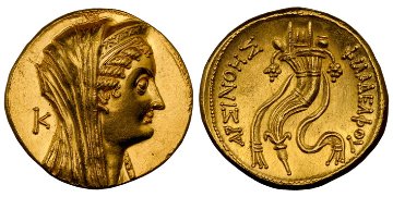 古代ギリシャエジプト 紀元前193/2年オクタドラクマ金貨 NGC MS 5/5 4/5の画像