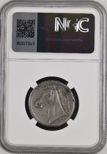 古代ギリシャ シシリー  シクロプニック紀元前320-300年頃 テトラドラクマ NGC XF 5/5 4/5Fine Styleの画像