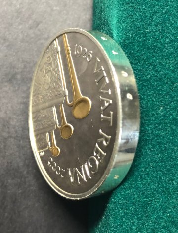 イギリス2006年エリザベス80歳ピエフォ5ポンド銀貨の画像