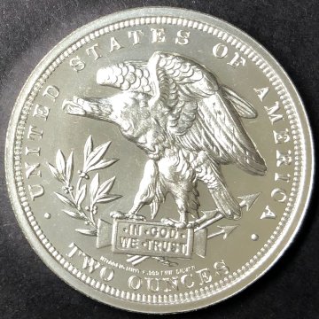 アメリカ1879年スクールガールダラー2オンスラウンドの画像