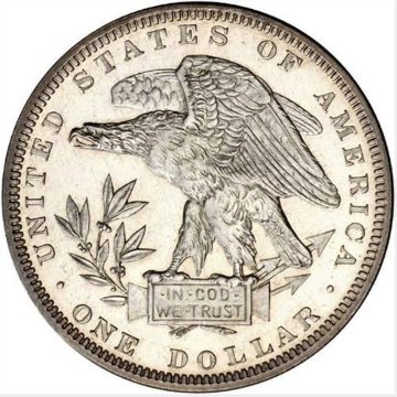 アメリカ1879年スクールガールダラー2オンスラウンドの画像