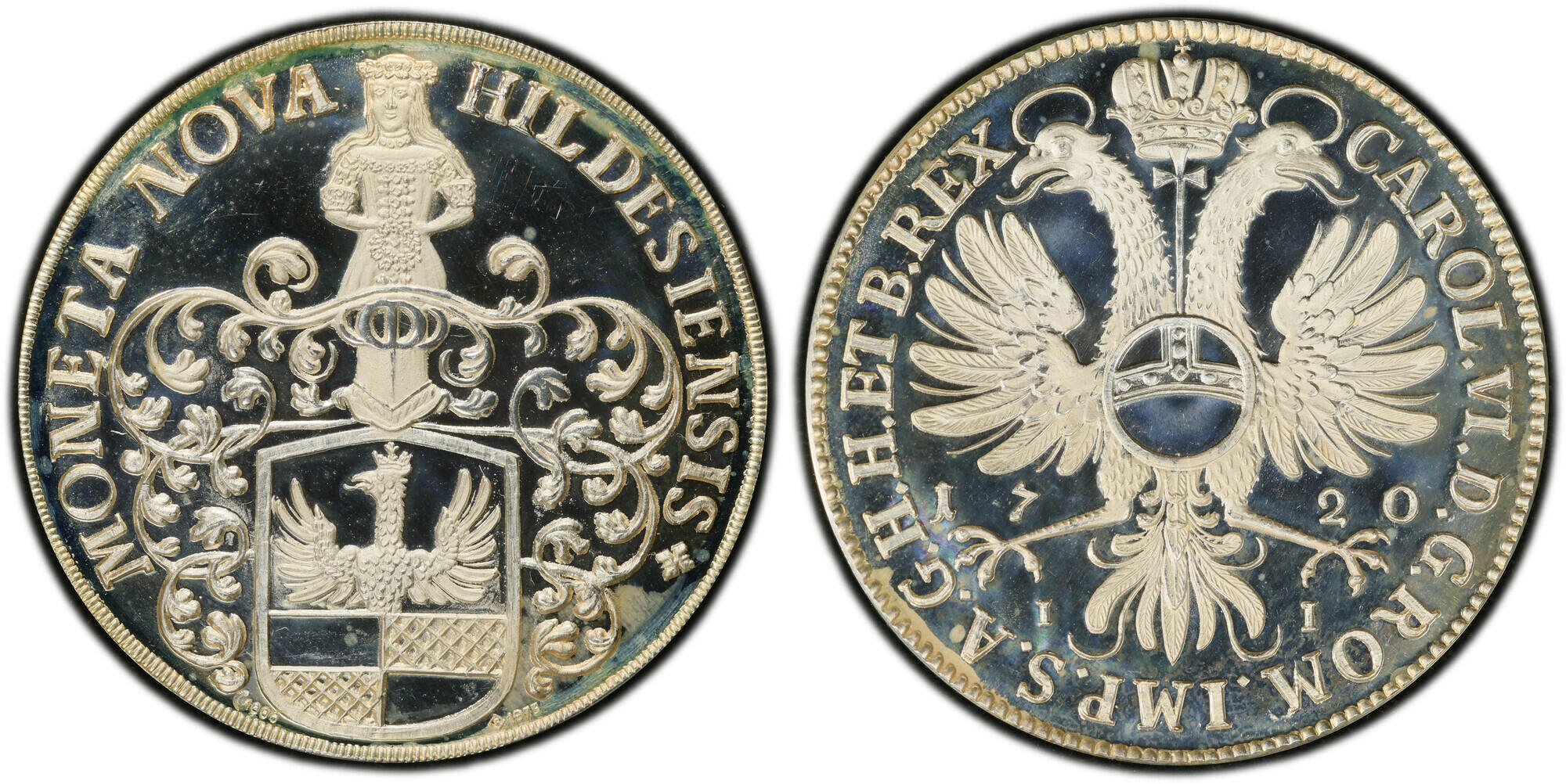 ドイツ1720年/1973年ターラー銀貨 PCGS SP66　銀1000/1000の画像
