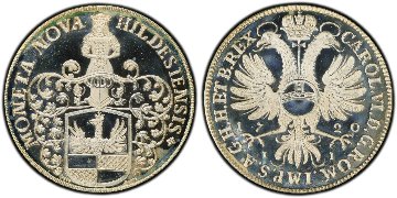 ドイツ1720年/1973年ターラー銀貨 PCGS SP66　銀1000/1000の画像