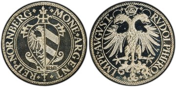 ドイツ1581年/1976年ターラー銀貨 PCGS SP67　銀含有率833/1000の画像