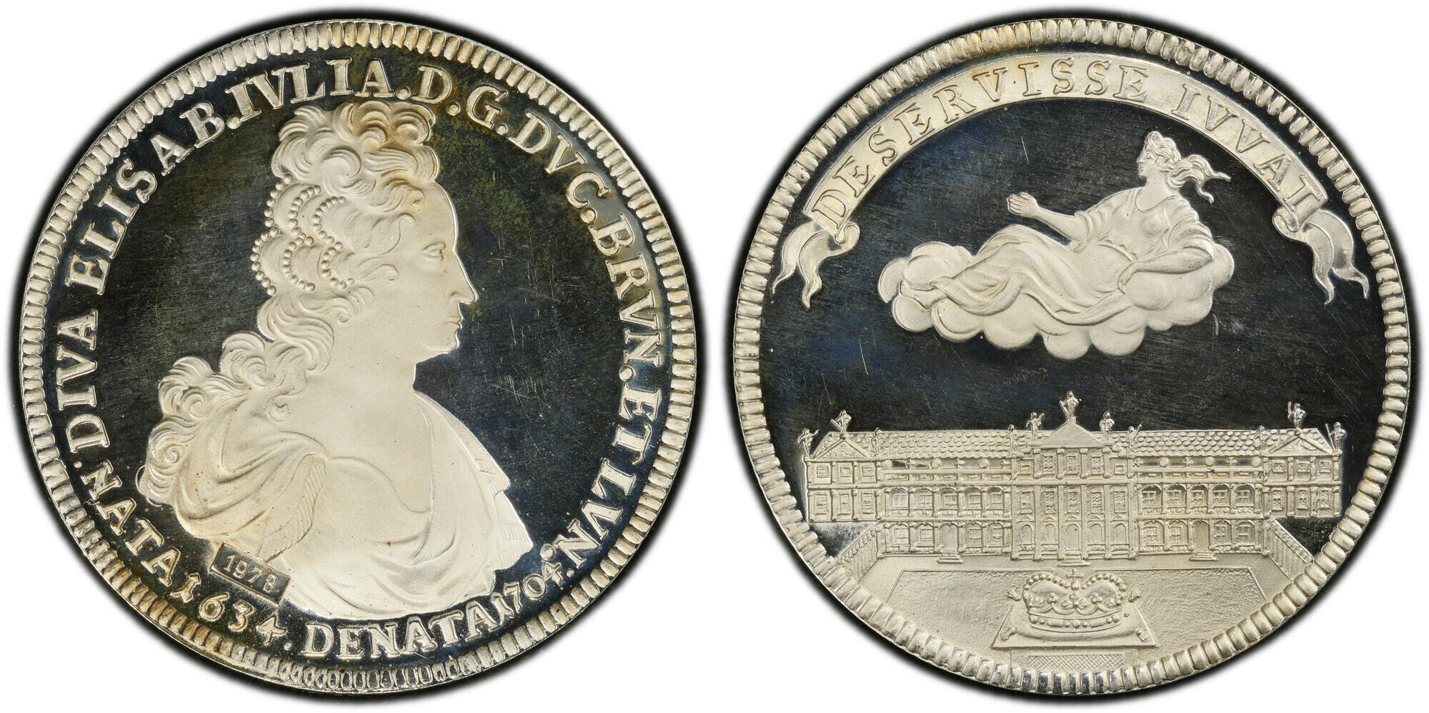 ドイツ1761年/1977年ターラー銀貨 PCGS SP66　銀含有率833/1000の画像