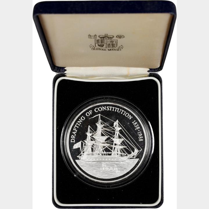 イギリス領ピトケアン諸島1988年50ドル5オンス銀貨の画像