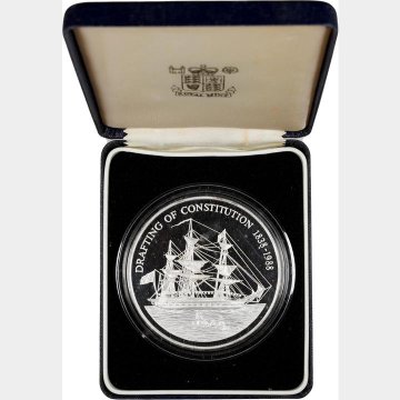 イギリス領ピトケアン諸島1988年50ドル5オンス銀貨の画像