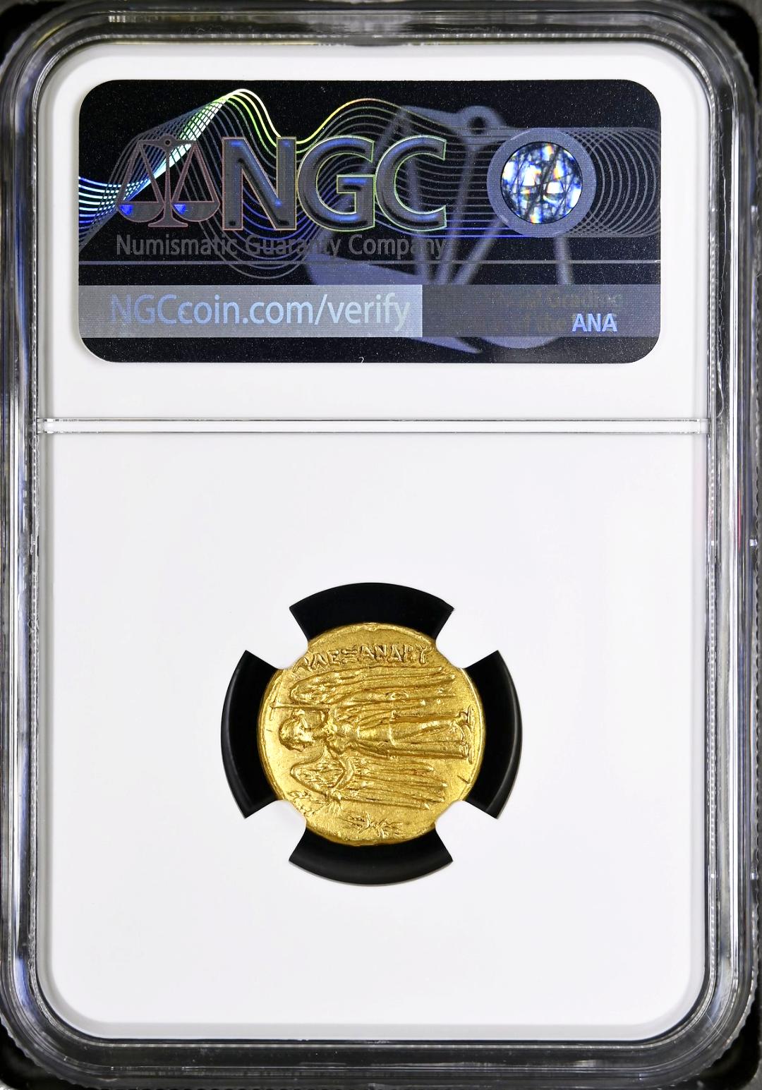 古代ギリシャ アレクサンダースターテル金貨NGC Ch XF 5/5 2/5の画像