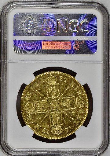 1673年チャールズ2世5ギニー金貨 NGC MS62の画像