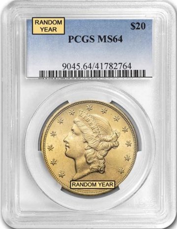 アメリカリバティ20ドル金貨 PCGS MS64の画像